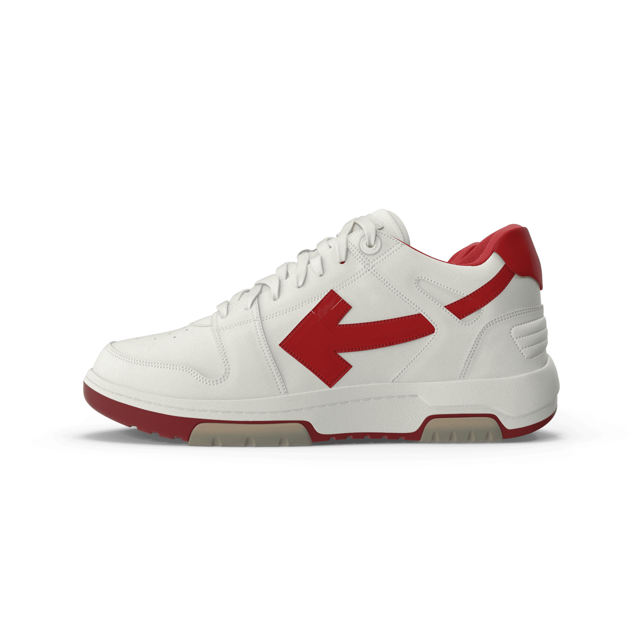 Sports Sneakers Off White & Red